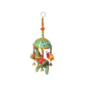 Handicrafts Paradise Chunari Elephant with Tokri Over Rs 111 amazon dealnloot