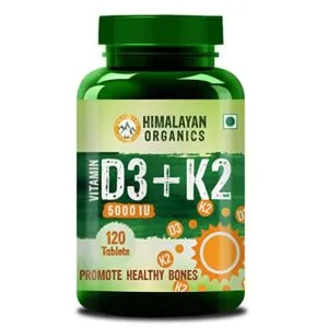 Himalayan Organics Vitamin D3 5000Iu with K2 Rs 455 amazon dealnloot