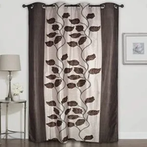 Homely Eyelet Leaves Polyester 7 ft Door Rs 99 amazon dealnloot