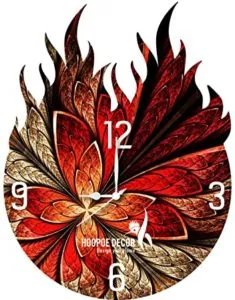 Hoopoe Decor Burning Classical Wall Clock HDWCAC029 Rs 296 amazon dealnloot