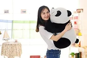 MSFI Imported Fabric Soft Push Stuffed Panda Rs 319 amazon dealnloot