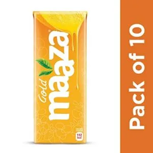 Maaza Gold Mango Fruit Drink 200 ml Rs 139 amazon dealnloot