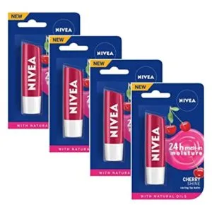 Nivea Lip Care Fruity Shine Cherry 4 Rs 352 amazon dealnloot