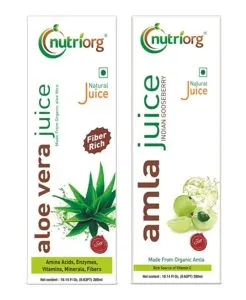 Nutriorg Amla Aloe Vera Juice 300 Ml Rs 129 amazon dealnloot