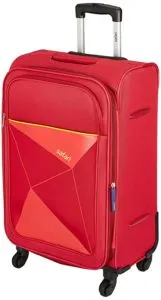 Safari Polyester 79 cms Red Softsided Check Rs 2999 amazon dealnloot