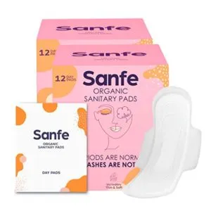 Sanfe Bamboo Sanitary Pads Ultra Thin Natural Rs 289 amazon dealnloot