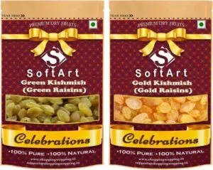 Soft Art Celebrations Green Kishmish Gold Kishmish Rs 332 flipkart dealnloot