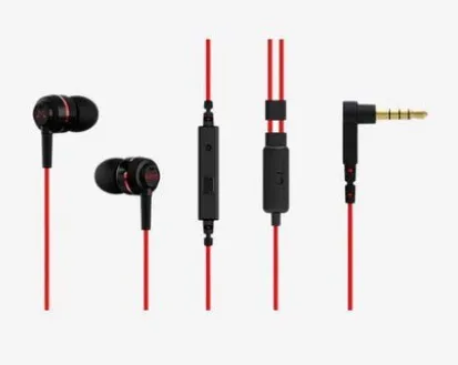 Soundmagic Es 18S In-Ear Wired Earphones Red & Black