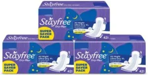 Stayfree Drymax All Night Sanitary Pad Pack Rs 900 flipkart dealnloot