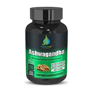 VedaPure Raw Ashwagandha Withania somnifera General Health Rs 99 amazon dealnloot
