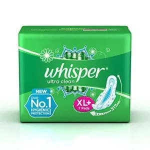 Whisper Ultra Clean Sanitary Pads for Women Rs 40 amazon dealnloot