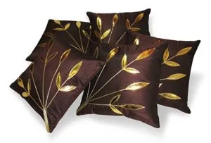 ZIKRAK EXIM Poly Dupion Cushion Cover 12x12 Rs 269 amazon dealnloot