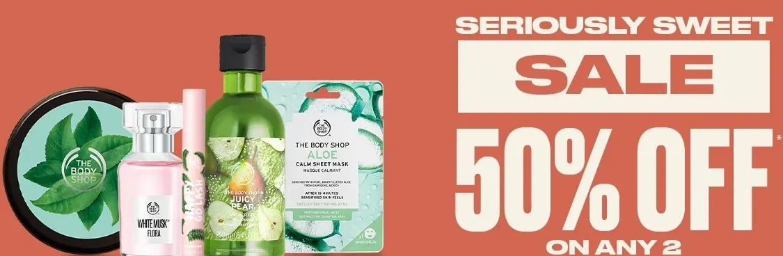 thebodyshop 50%