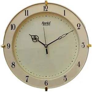 Ajanta Quartz Round Plastic Wall Clock 28 Rs 119 amazon dealnloot
