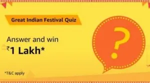 Amazon-Great-Indian-Festival-Quiz-Answers