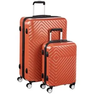 AmazonBasics Geometric Luggage 2 piece Set 55cm Rs 4220 amazon dealnloot