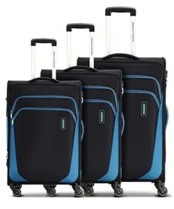 American Tourister Kansas Polyester Black Softsided Luggage Rs 7961 amazon dealnloot