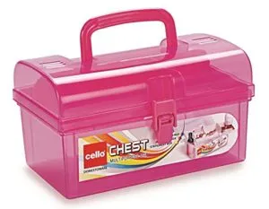 Cello Multi Purpose Plastic Storage Box Pink Rs 173 amazon dealnloot