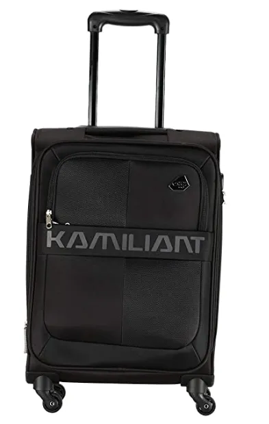 Kamiliant by American Tourister Kam Oromo Polyester 58 cms Black Softsided Cabin Luggage