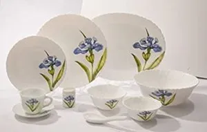 LaOpala Royal Iris Dinner Set 21 Pieces Rs 1056 amazon dealnloot