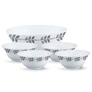 Larah by Borosil Floret Opalware Pudding Set Rs 284 amazon dealnloot