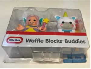 Little Tikes Waffle Blocks Double Figure Pack- Fairy/Unicorn, Toys for Kids, 1 Year & Above, Activity, Kids Learning Toys