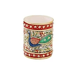 Marble Pen Stand with Peacock Painting by Rs 218 amazon dealnloot