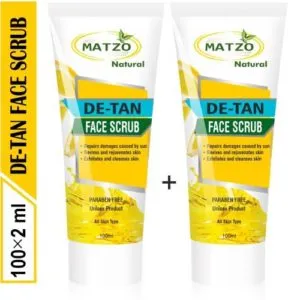 Matzo Natural De Tan Face Scrub SLS Rs 179 flipkart dealnloot