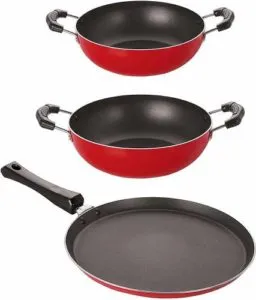 NIRLON Cookware Set Aluminium 3 Piece Rs 799 flipkart dealnloot