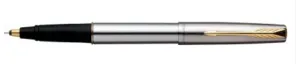 Parker Frontier Valentine's-Day Special Stainless Steel-Gold Trim, Roller Ball Pen
