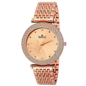 SWISSTYLE Analogue Women s Girls Watch Copper Rs 99 amazon dealnloot