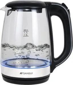 Sansui Glass Electric Kettle 1 7 L Rs 999 flipkart dealnloot