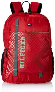 Tommy Hilfiger Red Laptop Backpack TH AMBA04 Rs 792 amazon dealnloot