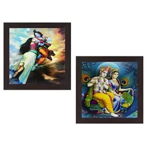 Wens Radha and Krishan Wall Hanging Painting Rs 115 amazon dealnloot