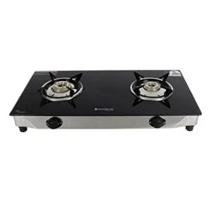 Wonderchef Brass 2 Burners Gas Stove Black Rs 1580 amazon dealnloot