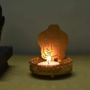 eCraftIndia Lord Buddha Tea Light Holder Rs 85 amazon dealnloot