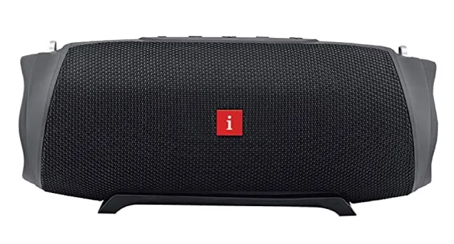 iBall Musi Boom IPX7 Waterproof with Built-in Powerbank Portable Bluetooth Party Speaker (Black)