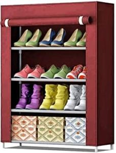 AYSIS Multipurpose Shoes Rack 4 Shalves Portable Rs 554 amazon dealnloot