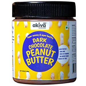 Akiva Superfoods Dark Chocolate Peanut Butter 500 Rs 166 amazon dealnloot