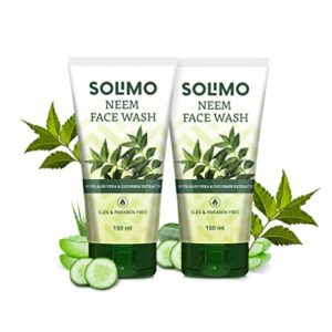 Amazon Brand Solimo Neem Facewash with Aloe Rs 150 amazon dealnloot