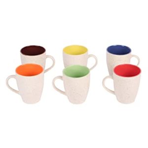 Anwaliya Edesia Series Ceramic Coffee Mugs 6 Rs 249 amazon dealnloot