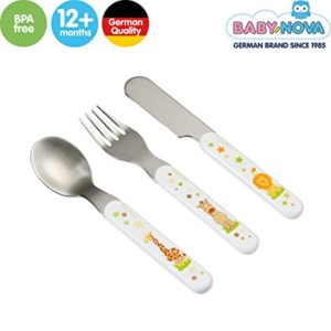 BABY NOVA Stainless Steel Cutlery Set 3 Rs 112 amazon dealnloot