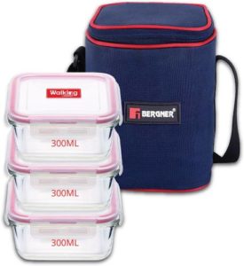 Bergner Irene 3 Containers Lunch Box 300 Rs 455 flipkart dealnloot