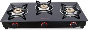 Butterfly Rapid 3 Burner Glass Manual Gas Rs 2199 flipkart dealnloot