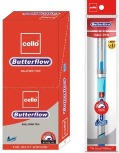 Cello Butterflow Blue Ball Pen Pack of Rs 75 flipkart dealnloot