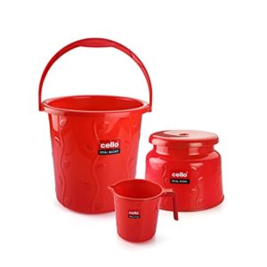 Cello Petal Bathroom Set of 3 PCs Rs 421 amazon dealnloot