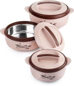Cello Sapphire Pack of 3 Thermoware Casserole Rs 411 flipkart dealnloot