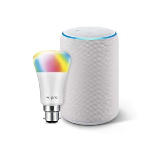 Echo Plus White bundle with Wipro 9W Rs 6549 amazon dealnloot