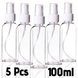 Empty Transparent Set of 5 Refillable Fine Rs 79 amazon dealnloot