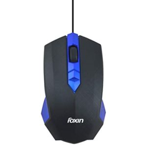 Foxin Smart Blue Wired Optical Mouse Blue Rs 129 amazon dealnloot